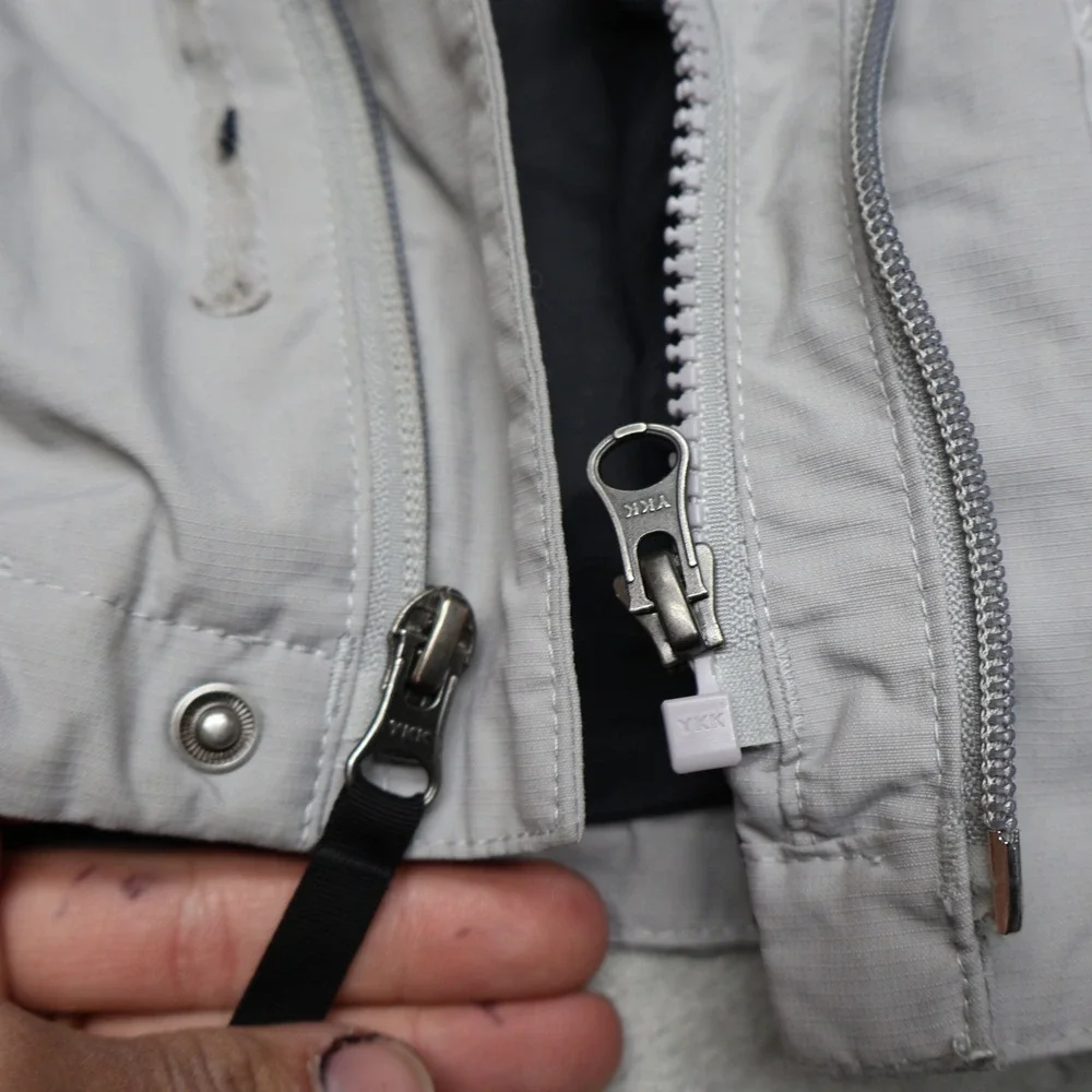 North‎ Face Jacket Mens Medium Grey Lone Peak Waterproof Wind Rain 3in1 Shell